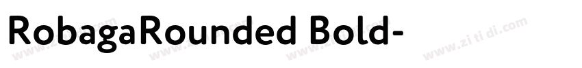 RobagaRounded Bold字体转换